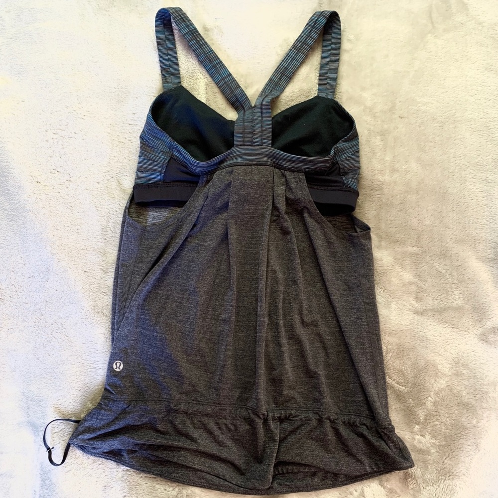 Lululemon blue & gray tank